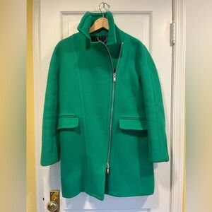 JCREW Kelly green Nello Gori Coat
